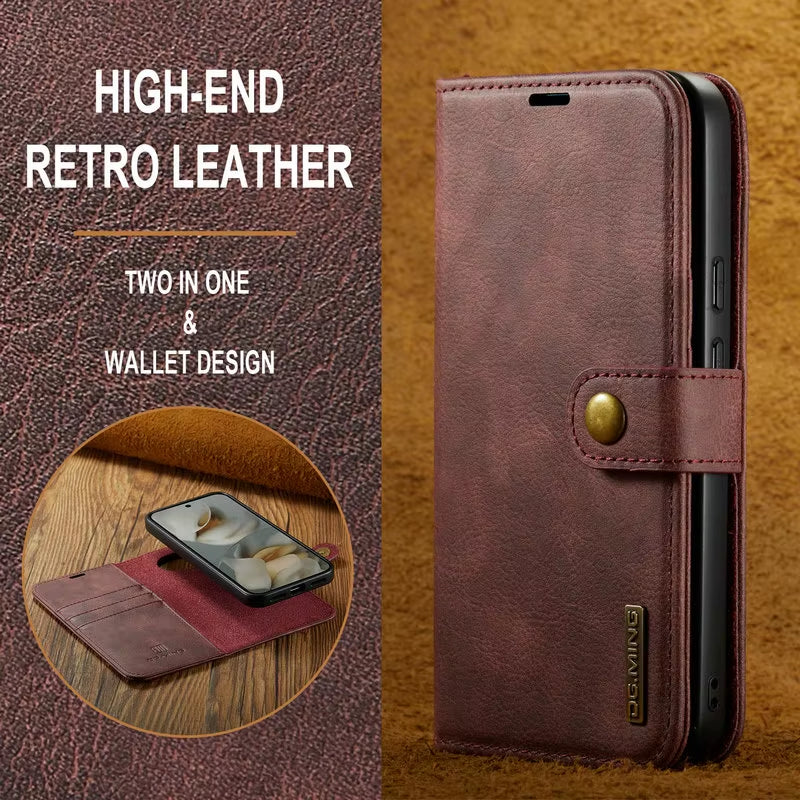 For Iphone 17 Pro Max 5G 2025 Luxury Case 2In1 Detachable Leather Wallet Funda for Iphone 17 Air Case Iphone17 Pro Magnet Cover