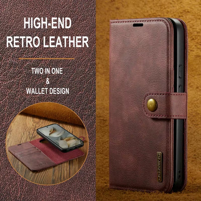 For Iphone 17 Pro Max 5G 2025 Luxury Case 2In1 Detachable Leather Wallet Funda for Iphone 17 Air Case Iphone17 Pro Magnet Cover