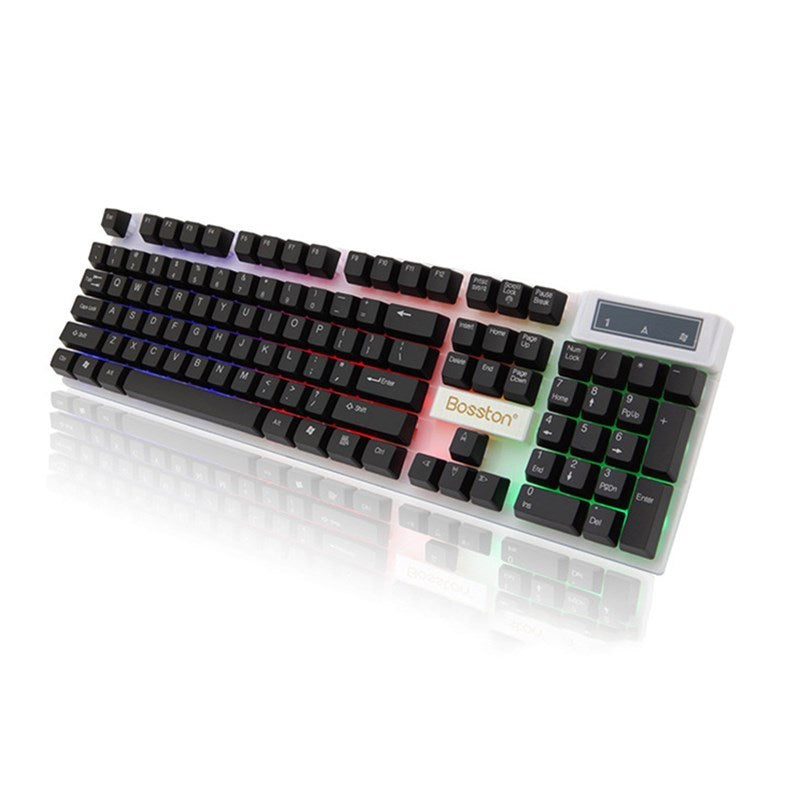 Bolton 8310 floating keyboard mouse set machinery radium vulture feel character colorful glowing accessories wholesale