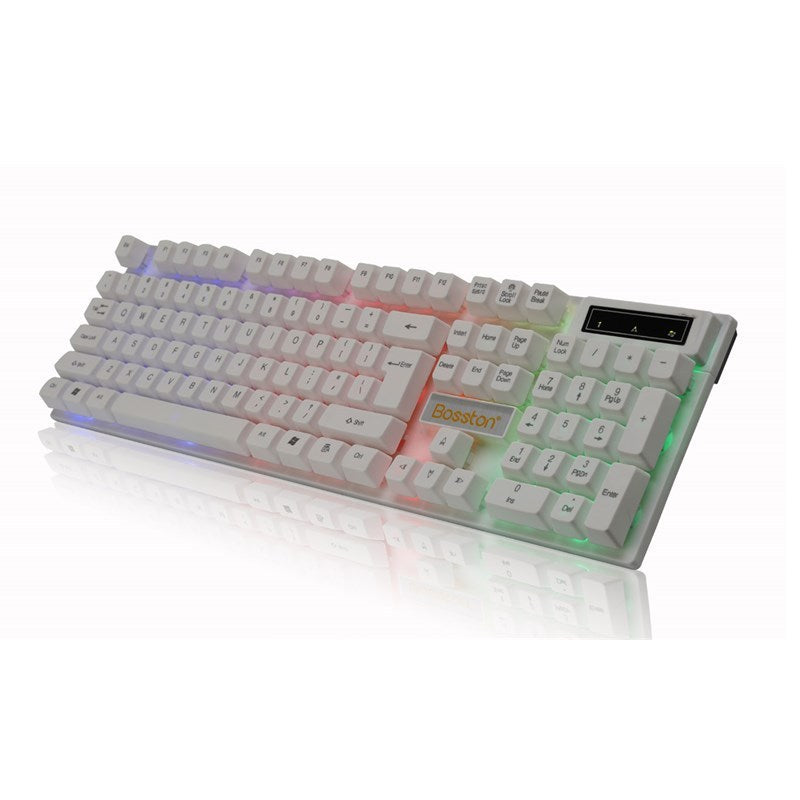 Bolton 8310 floating keyboard mouse set machinery radium vulture feel character colorful glowing accessories wholesale