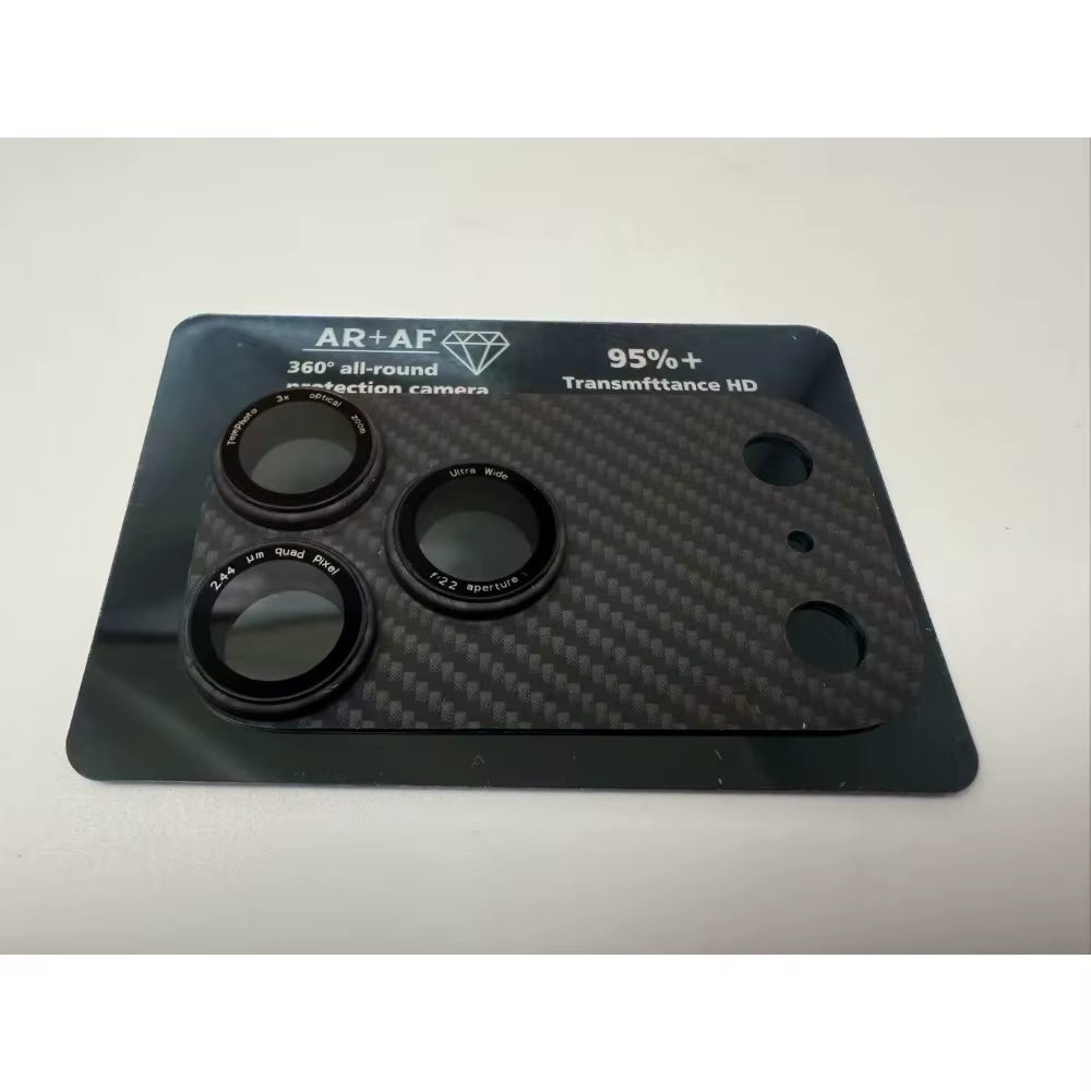 Kevlar Carbon Fiber Full Camera Lens Protector Glass Cover for Iphone 17 Pro Max 17 Air High Quality Phone Lens Accessories Case