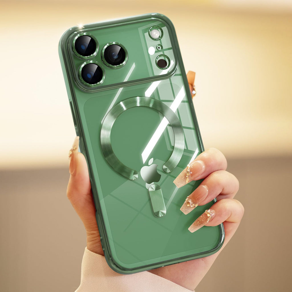 For Iphone 17 Pro Max/Air/17 Pro/17 Slim Plating Clear Mag Safe Lens Screen Case