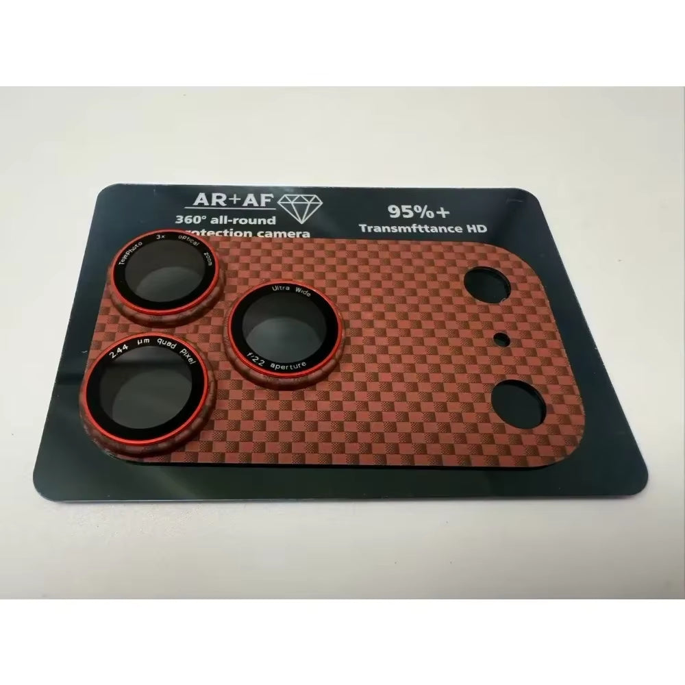 Kevlar Carbon Fiber Full Camera Lens Protector Glass Cover for Iphone 17 Pro Max 17 Air High Quality Phone Lens Accessories Case