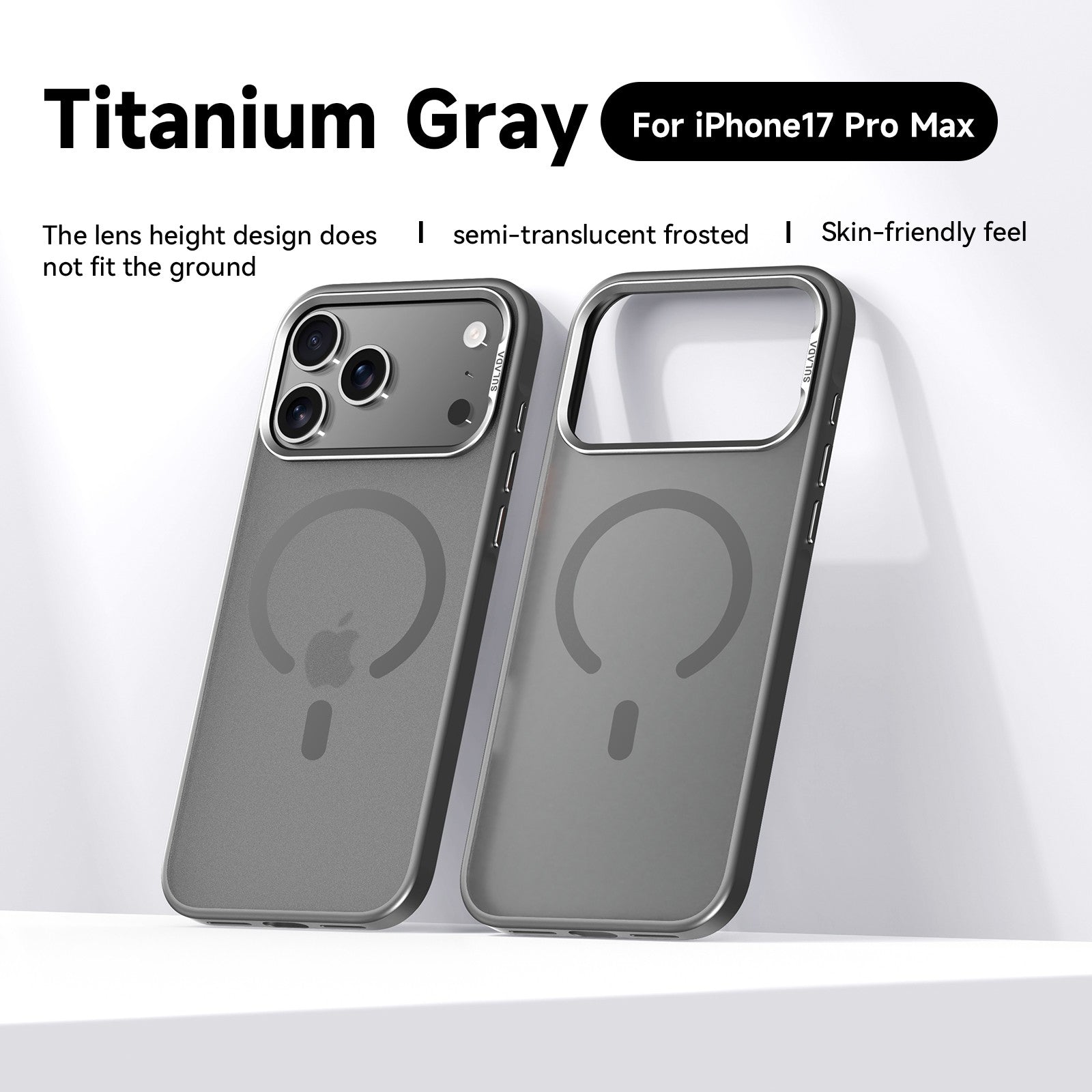Frosted Magnetic Case Shockproof Hybrid Cover for Iphone 17 Pro Max/17 Pro/17