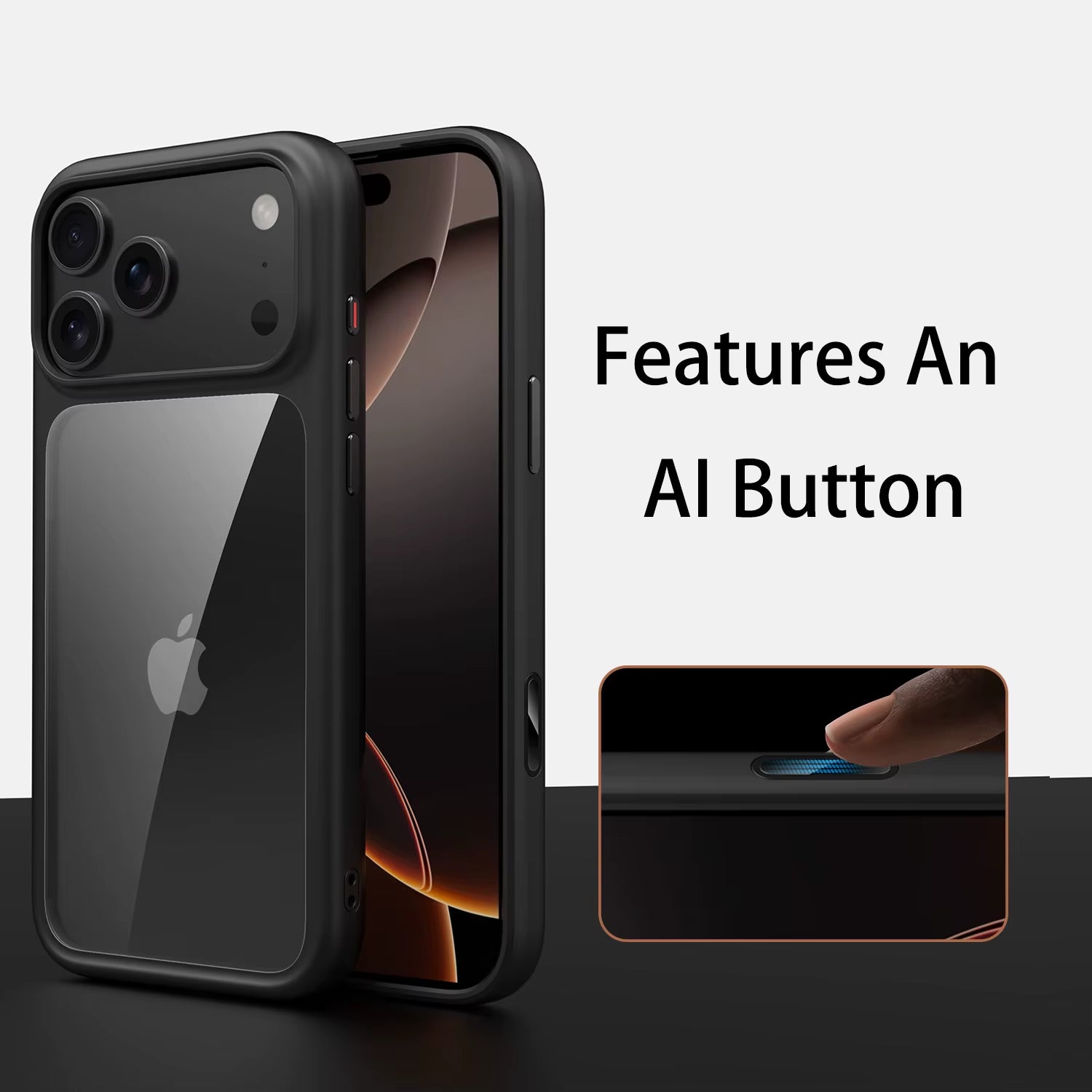 Luxury Orange Matte Transparent Magsafe Phone Case for Iphone 17 Pro Max 17 Pro 17 New Metal Buttons Skin Feel Shockproof Cover